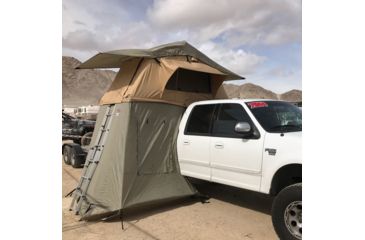 Image of USED Tuff Stuff Overland Rooftop Tent Annex Room 2 Person Delta Overland, Olive, NSN N, TS-ANX-DLT, EDEMO1