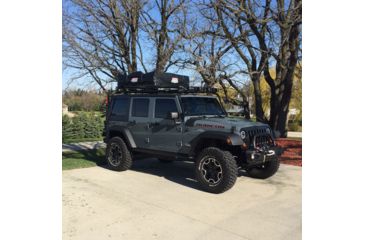 Image of Tuff Stuff Overland Rooftop Tent & Annex Room 3 Person Ranger Overland Sand, Sand Tent/Black Cover, NSN N, TS-RTT-ANX-RAN