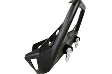 Image of Tuff Stuff Overland Stubby Front Winch Bumper for 87-06 Jeep Wrangler TJ/YJ, Matte, Black, NSN N, TS-FB-8706-STB