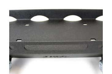 Image of Tuff Stuff Overland Stubby Front Winch Bumper for 87-06 Jeep Wrangler TJ/YJ, Matte, Black, NSN N, TS-FB-8706-STB