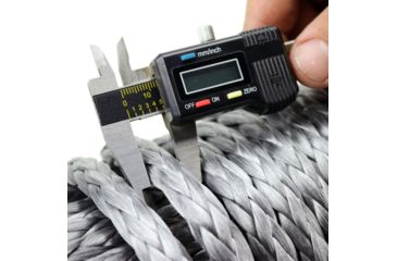 Image of Tuff Stuff Overland Synthetic Winch Rope, 100 Foot x 1/2 Inch, 21 145 Lb Capacity, Black, NSN N, TS-SYN-12-GR