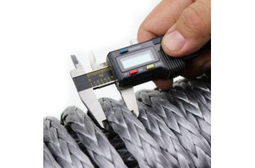 Image of Tuff Stuff Overland Synthetic Winch Rope, 85 Foot x 3/4 Inch, 17 500 Lb Capacity, Black, NSN N, TS-SYN-34-GR