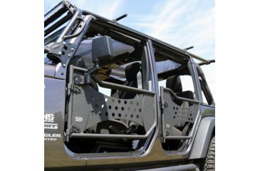 Image of Tuff Stuff Overland Trail Doors for 07-18 Jeep Wrangler JK, Rear, NSN N, TS-TD-JK-R