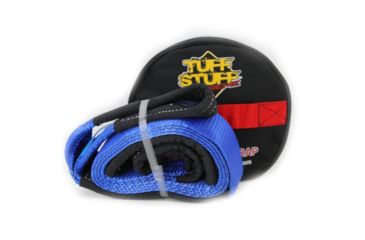 Image of Tuff Stuff Overland Tree Saver Winch Strap w/ Storage Case, 10 Foot x 3 Inch, 26 500 Lb Towing, NSN N, TS-WS-10-XT