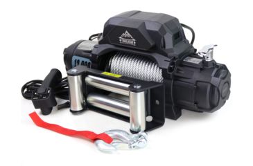 Image of Tuff Stuff Overland Waterproof Trailhead Winch, 13 000 Lb, 85 ft Steel Rope, Black, NSN N, TS-13000-TH-L