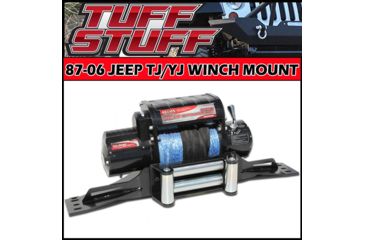 Image of Tuff Stuff Overland Winch Mount Plate Raised for 87-06 Jeep Wrangler YJ/TJ, NSN N, TS-RJWM-8706