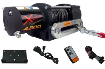 Image of Tuff Stuff Overland Xtreme Wireless Waterproof 4500 Lb Winch, 50 ft Synthetic Rope, NSN N, TS-4500-XT