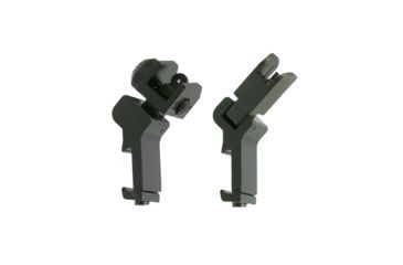 Image of Tuff Zone Offset Deployable Front and Rear Sight, Black, TZ-MSAFR