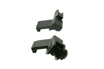 Image of Tuff Zone Offset Deployable Front and Rear Sight, Black, TZ-MSAFR