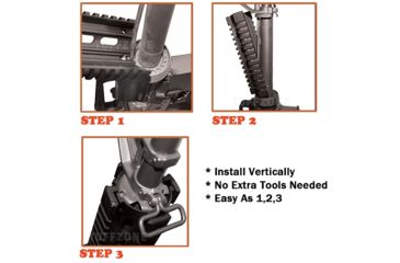 Image of EDEMO Tuff Zone AR-15/M4/M16 Handguard 7in, 2 Piece Quad Rail for Carbine Size, TZ-MR413, EDEMO1
