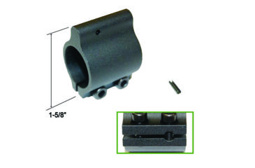 Image of Tuff Zone Clamp On Low Profile Gas Block, Black Andonized, TZ-MGBS1