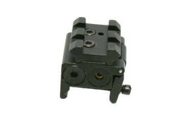 Image of Tuff Zone Mini Low Profile Red Laser 1-1/2in w/ Extra Rail, Black, TZ-L01P