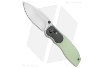 Image of Tuya Knife Big Belly Slide Folding Knife, 3.50in, 154CM, Drop Point Blade, G-10, Jade Handle, Jade/Gray, 7.50 inch, BHQ-174118