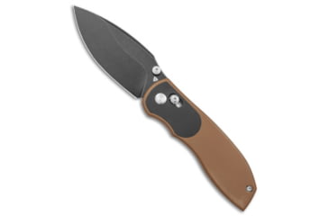 Image of Tuya Knife Big Belly Slide Folding Knife, 3.50in, 154CM, Drop Point Blade, G-10, Black/Brown Handle, Black/Brown/Black, 7.50 inch, BHQ-174126