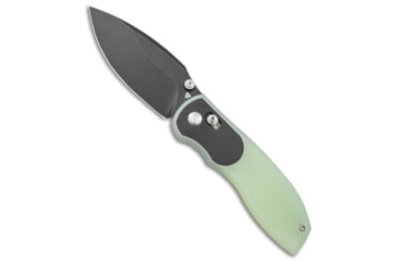 Image of Tuya Knife Big Belly Slide Folding Knife, 3.50in, 154CM, Drop Point Blade, G-10, Jade Handle, Jade/Black, 7.50 inch, BHQ-174120
