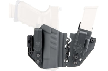 Image of TXC Holsters X1 ALLY Concealed Carry Holster, Glock 17/19/19X/22/23/24/26/27/34/35, Right, Grey, X1ALLY-G940DS-GREY