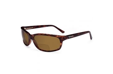 Image of Typhoon Cancun +1.5 Reader Sunglasses - Tortoise frame, Sunset Brown A2 Polarized +1.5 Lenses 916TBR+1.5