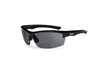 Image of Typhoon Mariner 2.5 Reader Sunglasses - Black Frame, Horizon Grey A2 Polarized +2.5 Lenses 948TBK+2.5