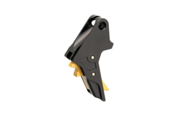 Image of Tyrant CNC 1.0/2.0 Pistol Trigger, Smith &amp; Wesson M&amp;P 9/.40/9c/.40c, Black/Gold, TD-MPTRIG-FSC-BLK/GOLD