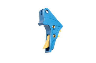Image of Tyrant CNC 1.0/2.0 Pistol Trigger, Smith &amp; Wesson M&amp;P 9/.40/9c/.40c, Blue/Gold, TD-MPTRIG-FSC-BLUE/GOLD