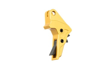 Image of Tyrant CNC 1.0/2.0 Pistol Trigger, Smith &amp; Wesson M&amp;P 9/.40/9c/.40c, Gold/Black, TD-MPTRIG-FSC-GOLD/BLK
