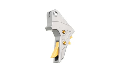 Image of Tyrant CNC 1.0/2.0 Pistol Trigger, Smith &amp; Wesson M&amp;P 9/.40/9c/.40c, Grey/Gold, TD-MPTRIG-FSC-GREY/GOLD