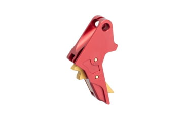 Image of Tyrant CNC 1.0/2.0 Pistol Trigger, Smith &amp; Wesson M&amp;P 9/.40/9c/.40c, Red/Gold, TD-MPTRIG-FSC-RED/GOLD