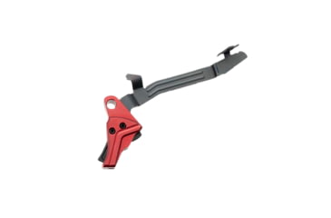 Image of Tyrant CNC I.T.T.S. Pistol Trigger w/ Bar, Glock 43/43x/48, Flat, 3.5lb, Red/Black, TD-G43TRIG-RED-BLK-BAR