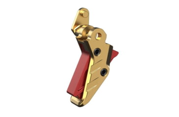 Image of Tyrant CNC Intellifire Pistol Triggerm SIG Sauer P365, Gold Shoe/Red Hardware, TD-P365-TRIG-Gold-Red