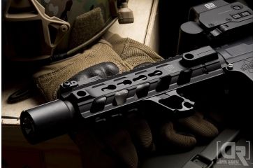 Image of Tyrant CNC AR-15 Halo Handstop, Black, TD-772-BLK-M-1