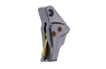 Image of Tyrant CNC I.T.T.S Glock Hybrid Pistol Triggers, Grey/Gold, TD-G43TRIG-Gr-G-Sc/Sa