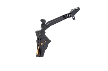 Image of Tyrant CNC Glock Gen 3-4 Pistol Trigger, w/ Bar, Black/Gold, TD-GTRIG-3-4-Bla-G-BAR