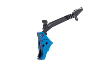 Image of Tyrant CNC Glock Gen 3-4 Pistol Trigger, w/ Bar, Blue/Black, TD-GTRIG-3-4-Blu-Bla-BAR