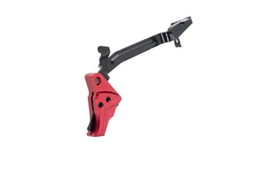 Image of Tyrant CNC Glock Gen 3-4 Pistol Trigger, w/ Bar, Red/Black, TD-GTRIG-3-4-R-Bla-BAR