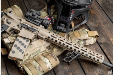 Image of Tyrant CNC HALO Series MiniVert Grip MLOK, Blue, TD-552-B-M