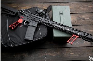 Image of Tyrant CNC HALO Series MiniVert Grip MLOK, Red, TD-552-R-M