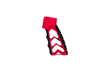 Image of Tyrant CNC Mod Grip, w/Chevron Back Straps, Red, Medium, TD-763-R3