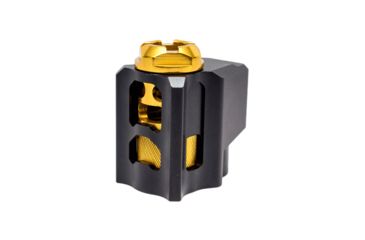 Image of Tyrant CNC T-Comp Glock Gen 3 Compensator, Black/Gold, TD-TCOMPG3-BLK/GLD