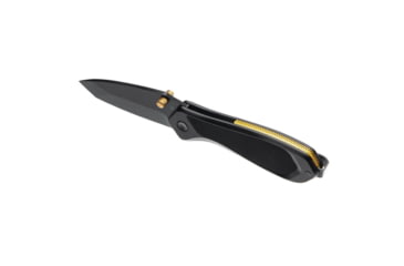 Image of Tyrant CNC T.D.C.001 3in Folding Knife, Tanto Blade, D2 Steel, Gold/Black, TD-TDC001-Black-Gold