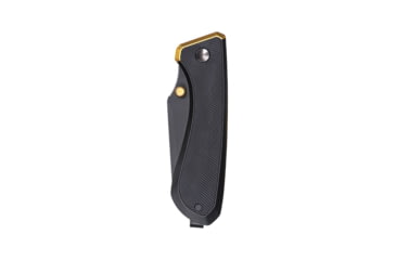 Image of Tyrant CNC T.D.C.002 3in Folding Knife, Tanto Blade, D2 Steel, Black/Gold, TD-TDC002-Black-Gold