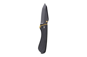 Image of Tyrant CNC T.D.C.002 3in Folding Knife, Tanto Blade, D2 Steel, Black/Gold, TD-TDC002-Black-Gold