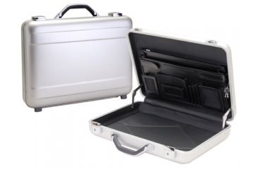 Image of TZ Case AC44S Silver Molded Aluminum Attache Document Case w/ Triple Expandable File AC-44S