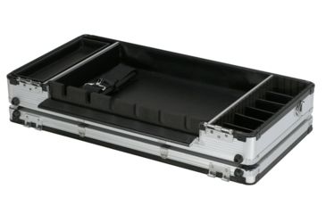 Image of TZ Case Aluminum-Framed Barber/Stylist Case, Silver, 22 x 11.5 x 5 in, AB-450 SS