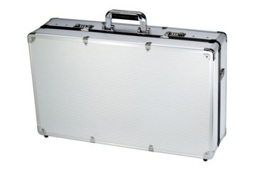 Image of TZ Case Aluminum-Framed Deluxe Barber/Stylist Case, Silver, 24.25 x 14.5 x 6.5in , AB-455 SS