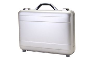 Image of TZ Case Molded Aluminum Attache Case, Silver, 18 x 13 x 4in, AC-44 S