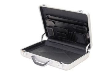 Image of TZ Case Molded Aluminum Attache Case, Silver, 18 x 13 x 4in, AC-44 S
