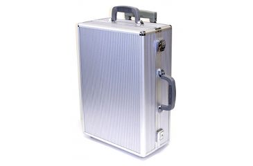 Image of TZ Case NC400 Aluminum Carry-On Size Padded Laptop Case - Silver Stripe NC-400SS