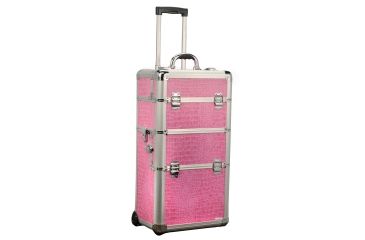 Image of Tz Pink Alligator Professional Makeup Case AB-308T-PA