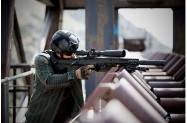 Image of U.S. Optics B-25 5-25x52mm Rifle Scope, Digital Red FFP GAP Reticle, 100 Click Elevation Knob and US#5 Windage Knob with 1/10 MIL Adjustment, Matte Black, B-25 GAP