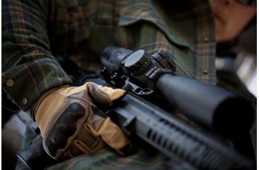 Image of U.S. Optics B-25 5-25x52mm Rifle Scope, Digital Red FFP GAP Reticle, 100 Click Elevation Knob and US#5 Windage Knob with 1/10 MIL Adjustment, Matte Black, B-25 GAP